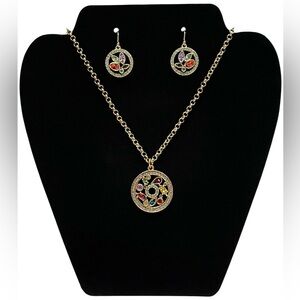 PATRICIA LOCKE VINTAGE MATCHING NECKLACE & EARRINGS SET (2005)